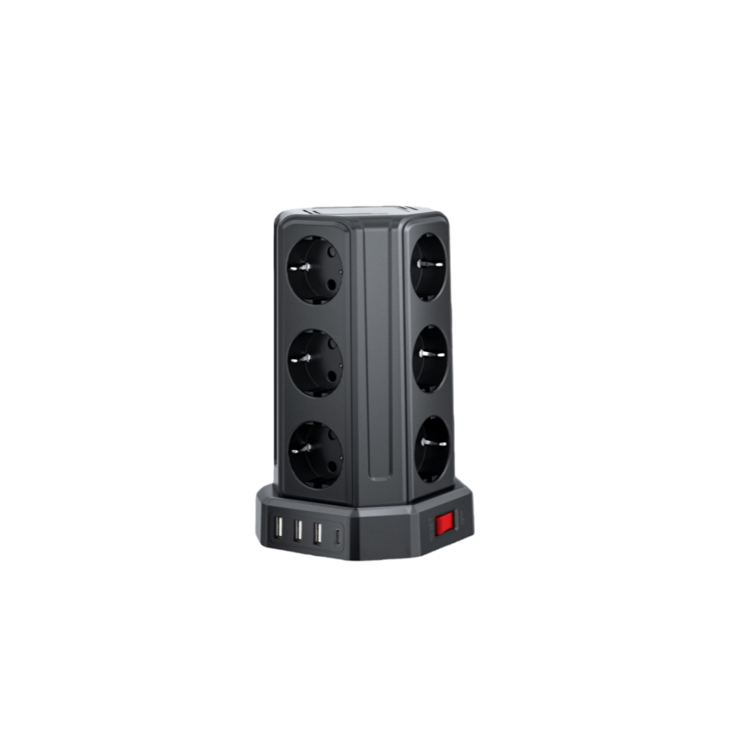 Steckdosenleiste mit 4 USB, Sameriver 8 Fach Mehrfachsteckdose